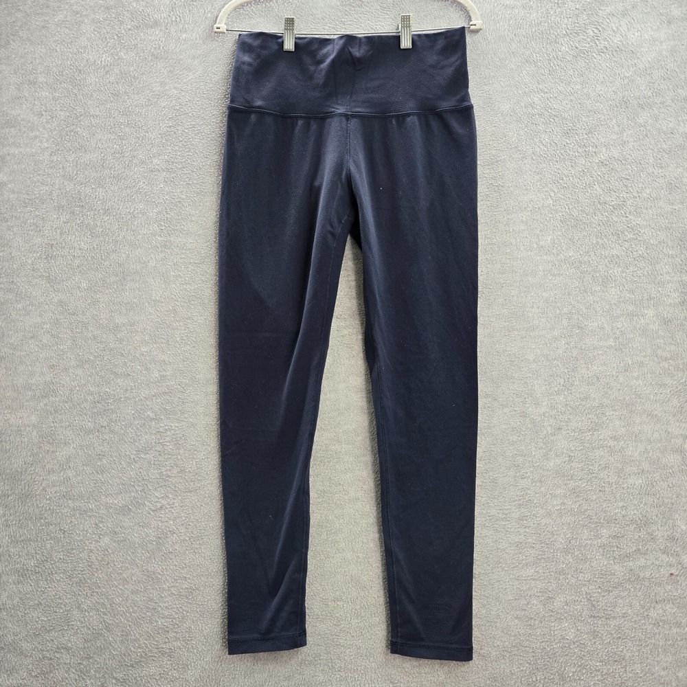 Calia Women Activewear Pants L Blue Stay The Path Legging Logo Nylon Lycra